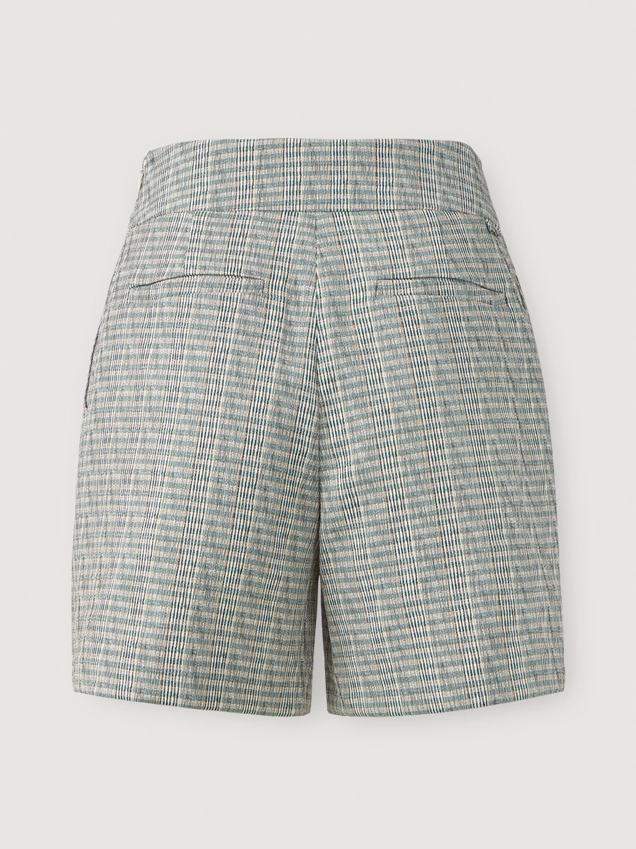 Tailored Check Shorts