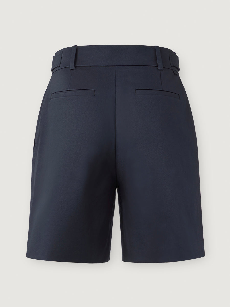 Side tab pleated Shorts