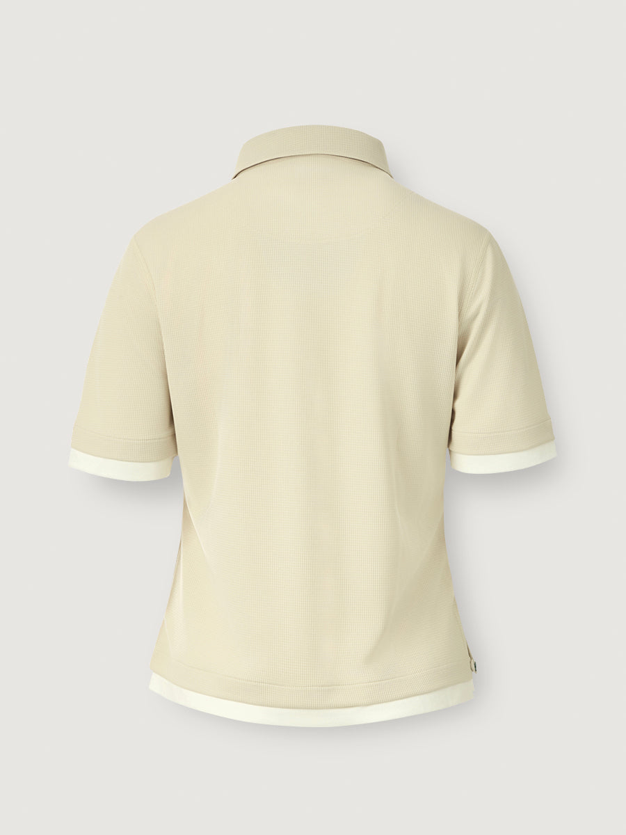 Waffle Top _ Sand Beige