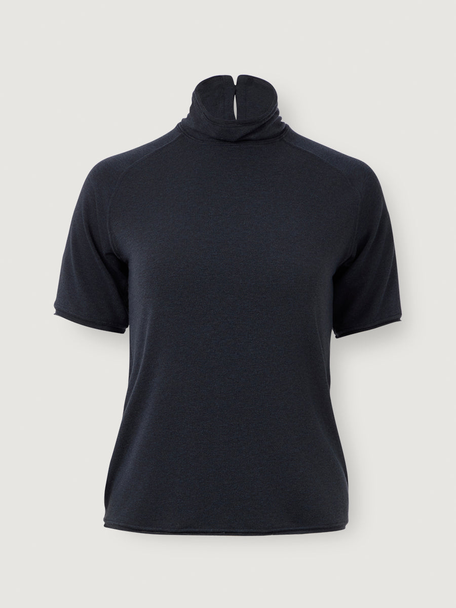 Soft High-neck _ Shadow Navy