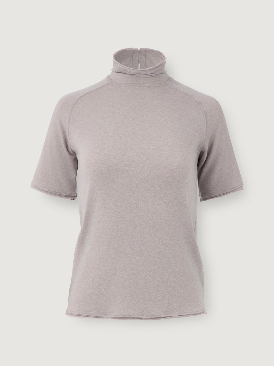 Soft High-neck _ Muted Taupe