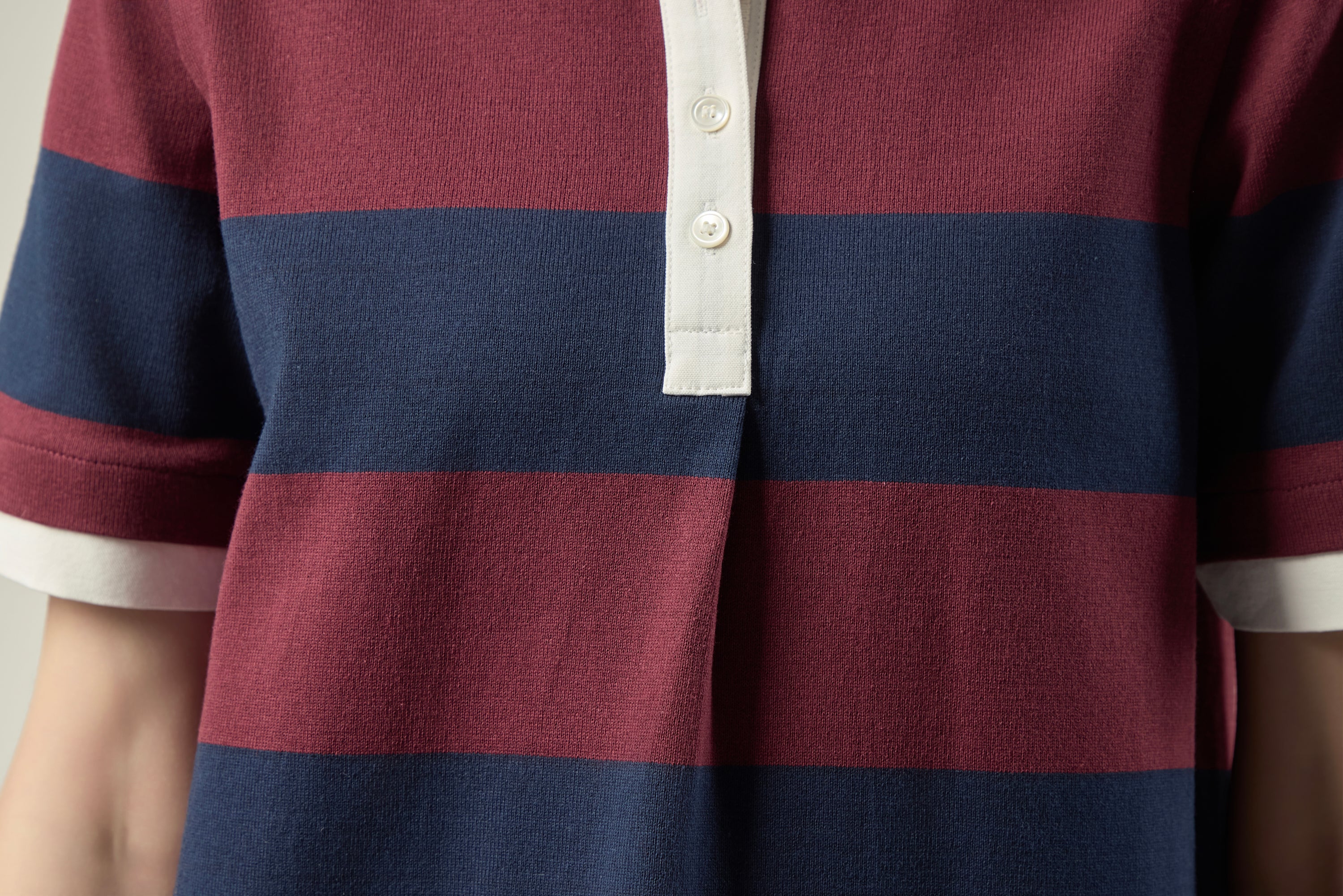 Rugby Dress _ Burgundy and Navy