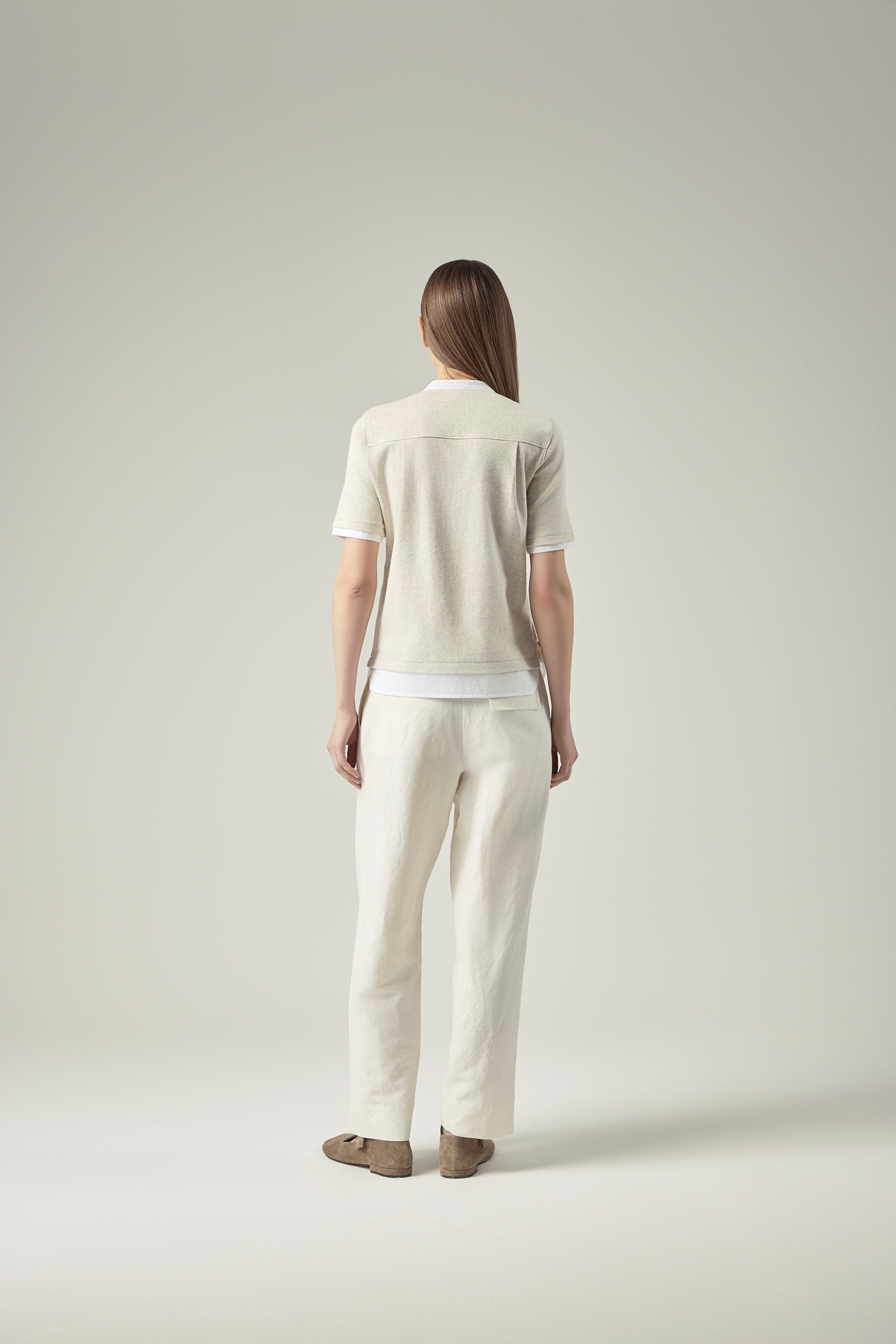 Soft Band Pants _ Warm Ivory