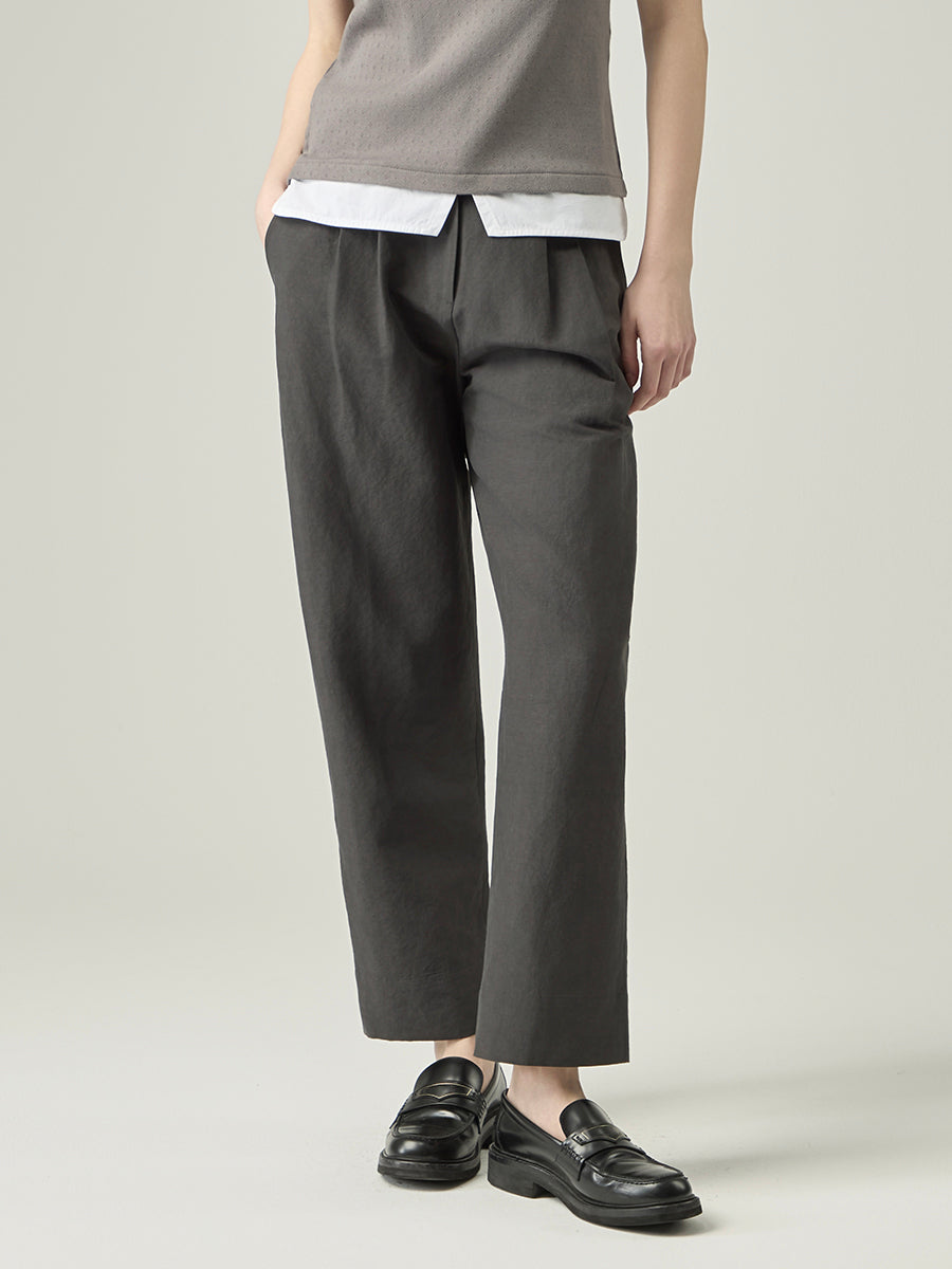 Soft Band Pants _ Graphite Grey