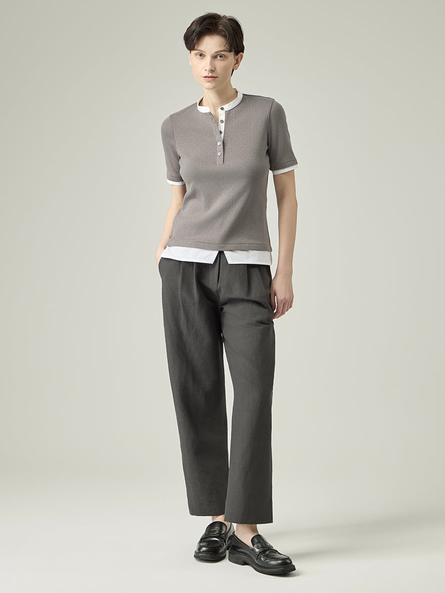 Soft Band Pants _ Graphite Grey