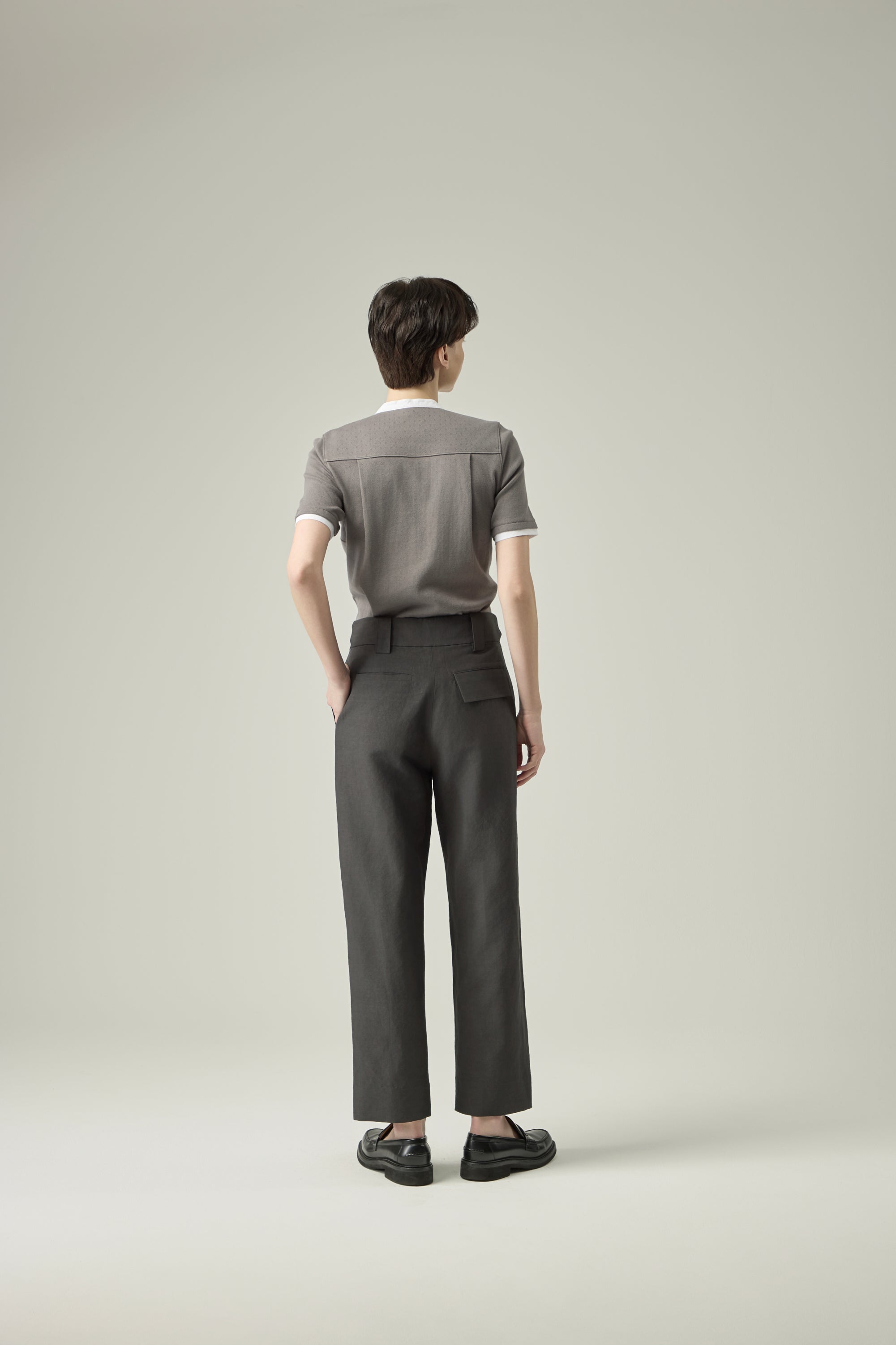 Soft Band Pants _ Graphite Grey