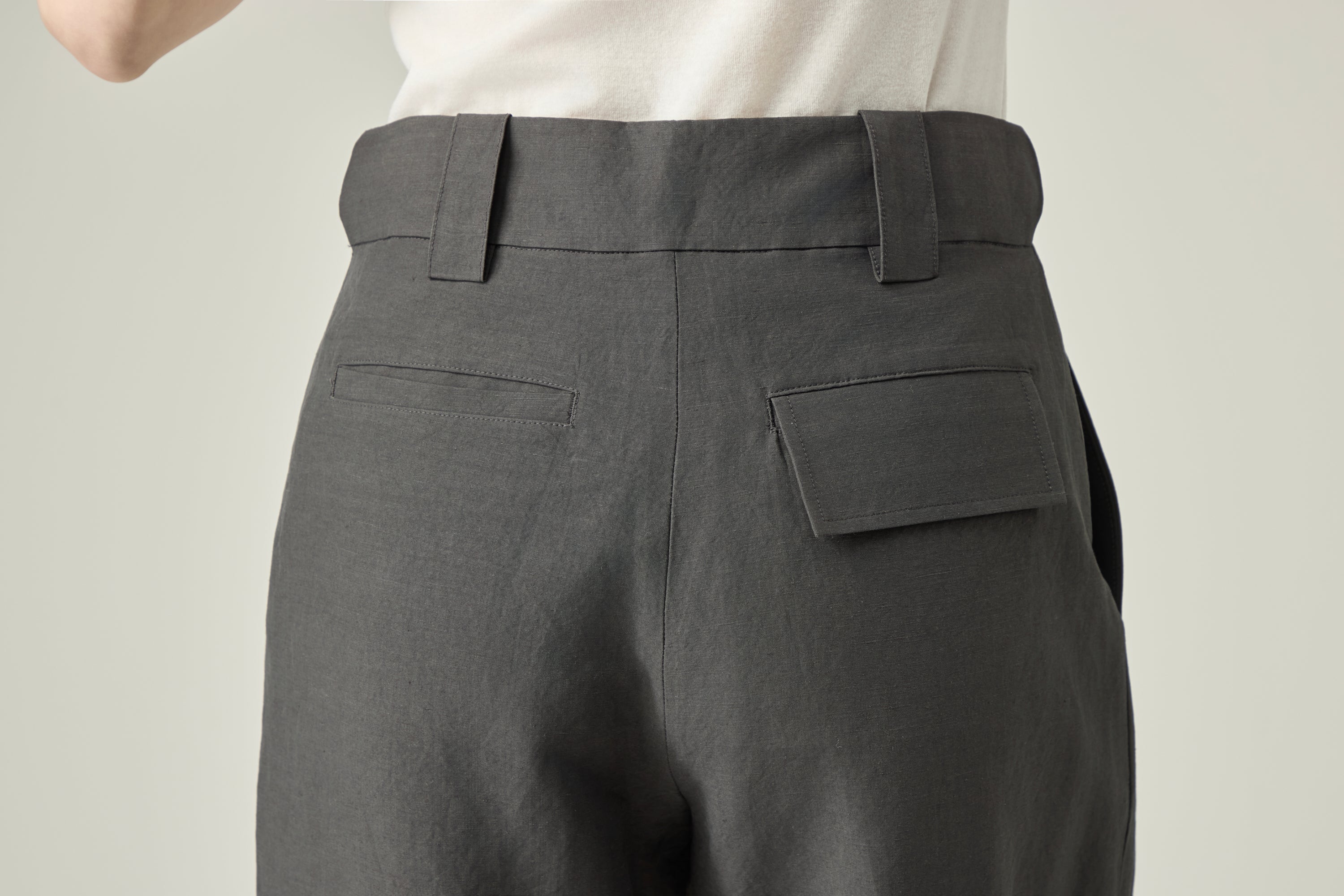 Soft Band Pants _ Graphite Grey