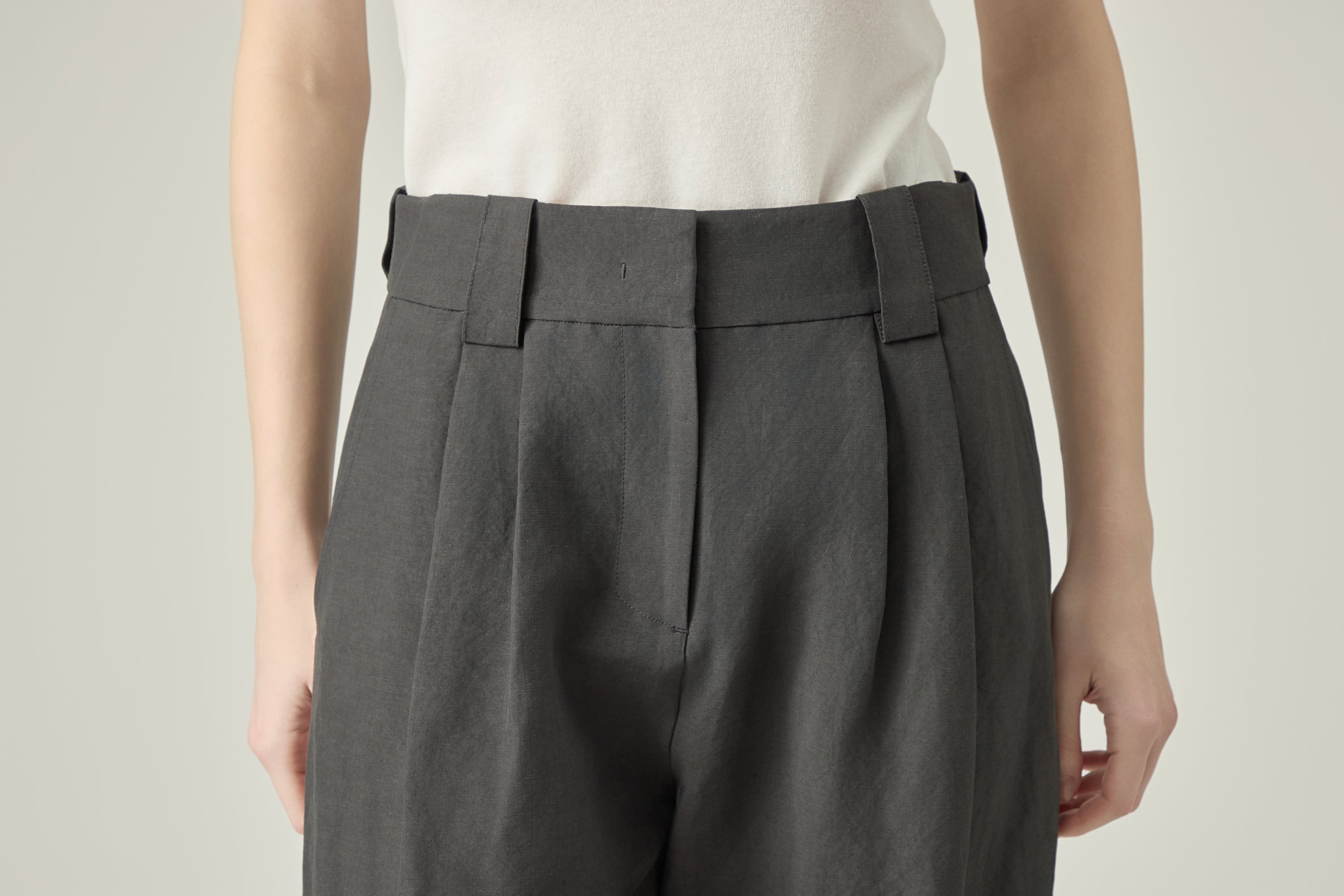 Soft Band Pants _ Graphite Grey