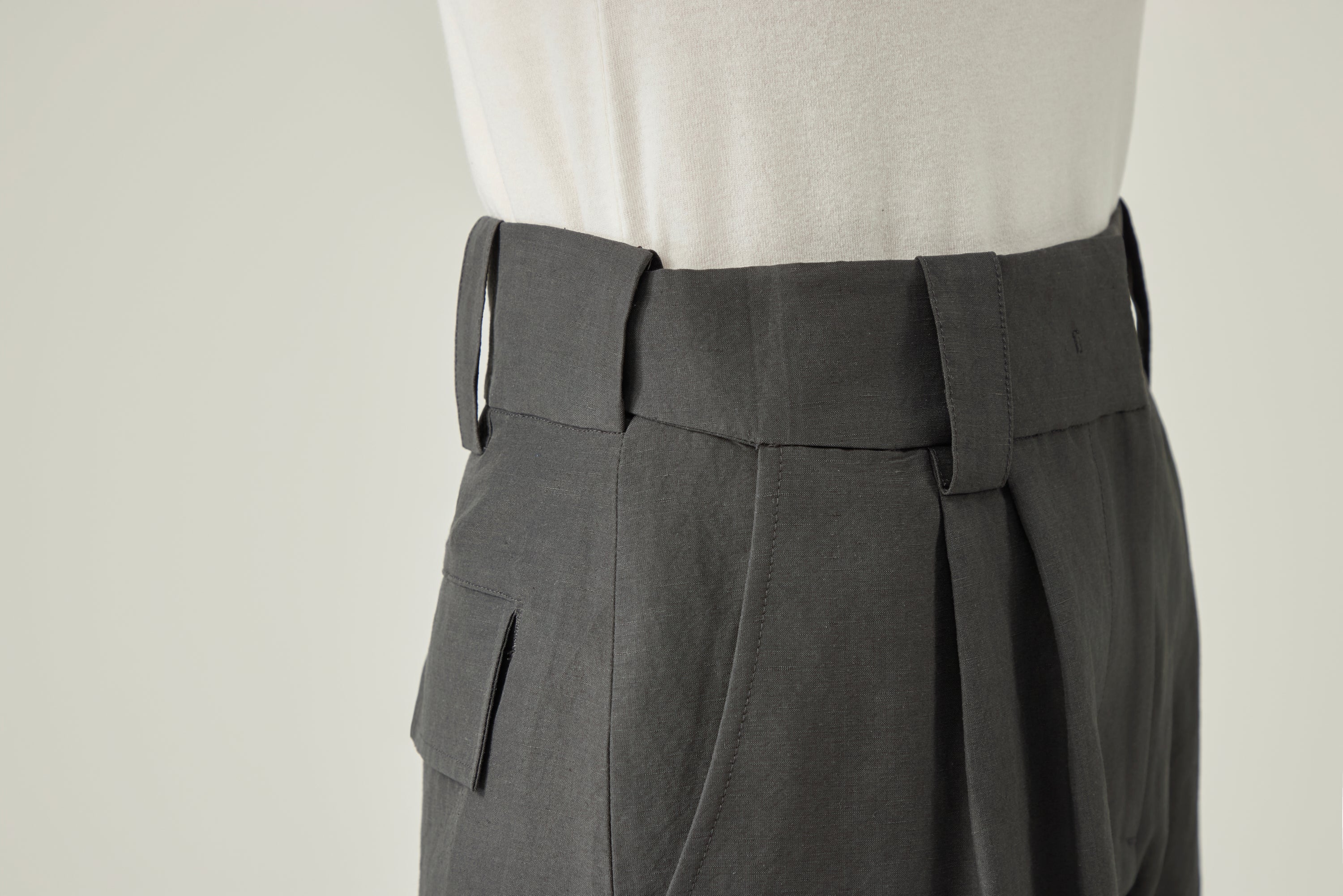 Soft Band Pants _ Graphite Grey