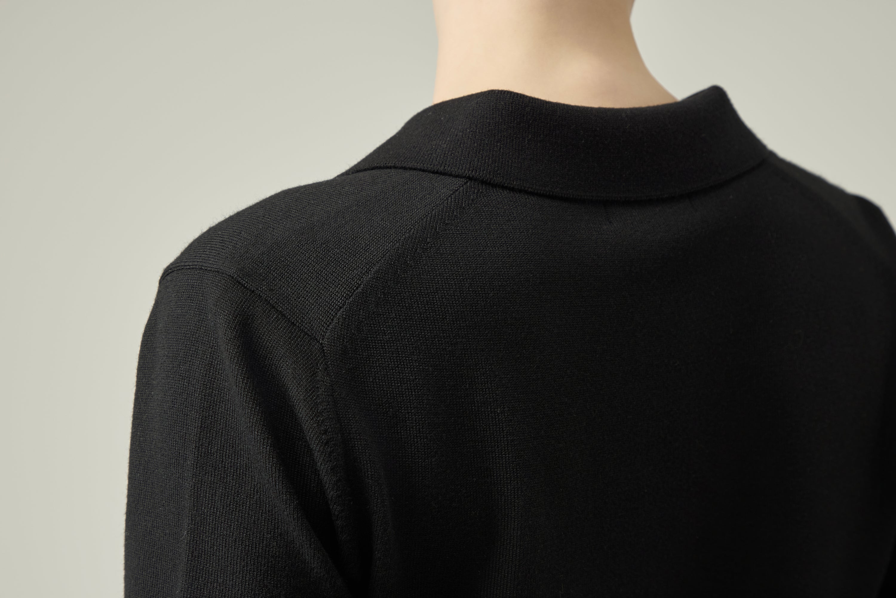 Classic Knit Polo _ Black