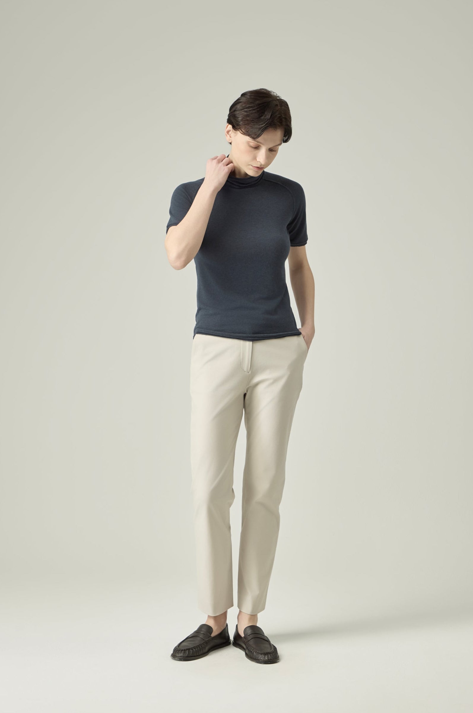 Basic Pants _ Soft Stone Beige