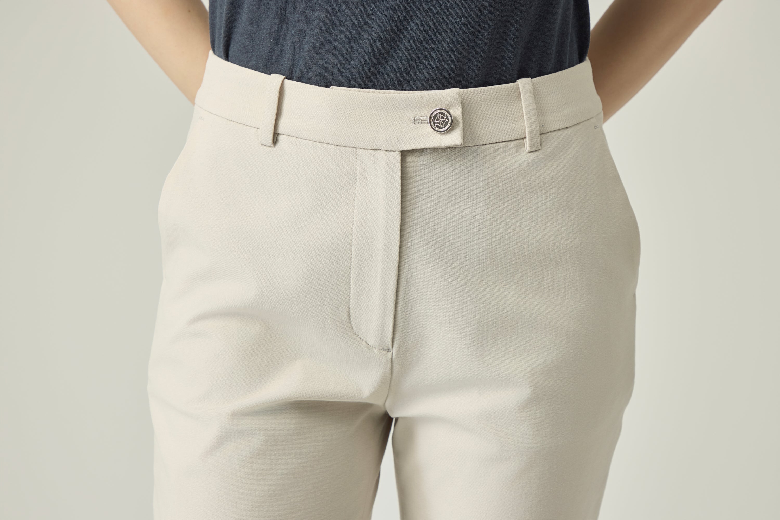 Basic Pants _ Soft Stone Beige