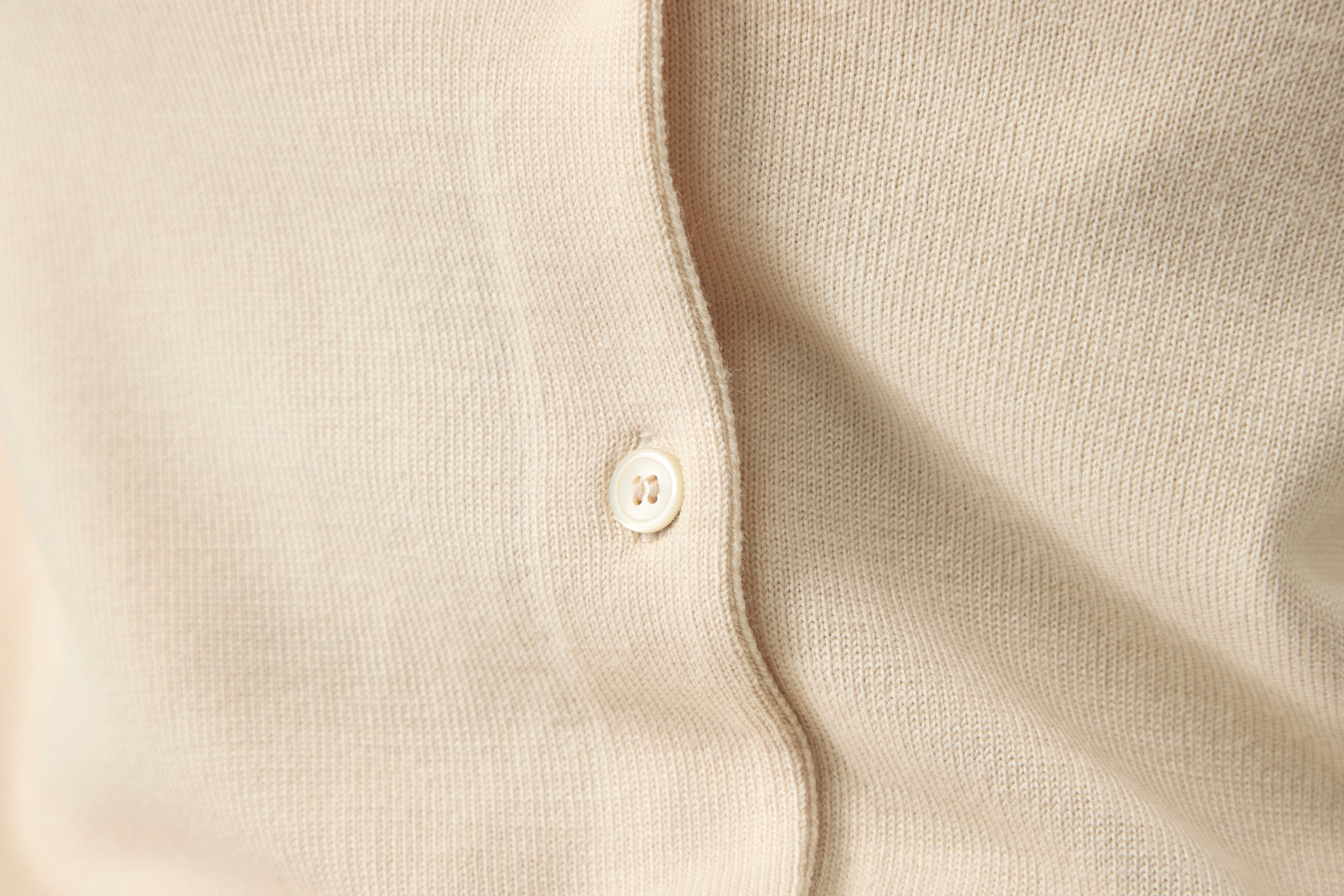 Classic Crewneck Cardigan _ Pale Nougat