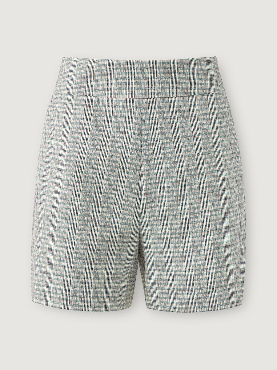 Tailored Check Shorts